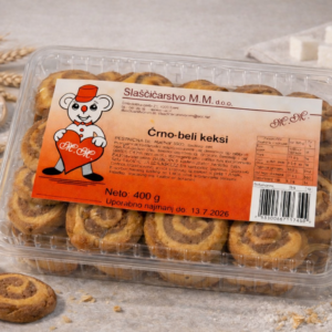 Črno beli keksi 400g